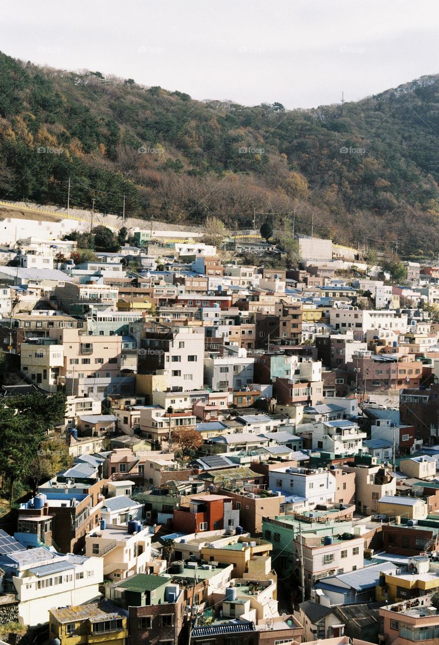 Culture village in South Korea, Busan 