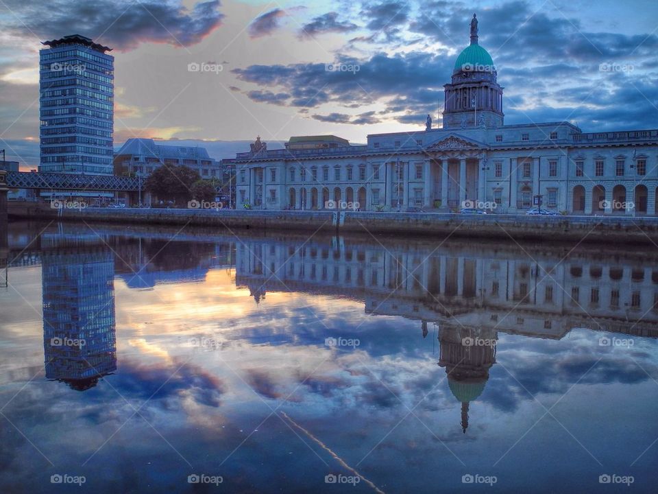 Sunset in beautiful Dublin. 