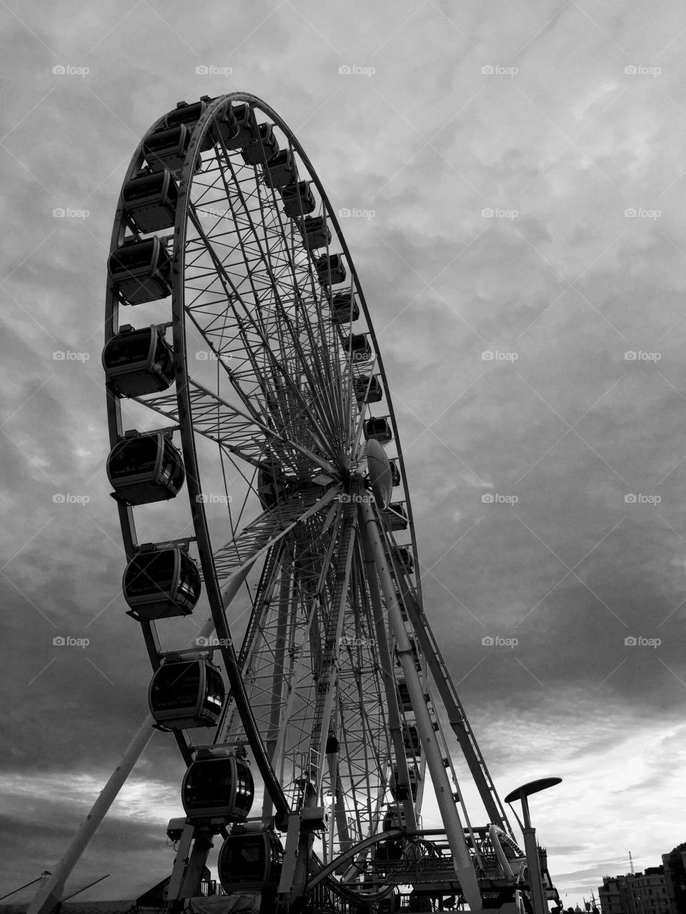 Brighton wheel. Wheel near the pier...