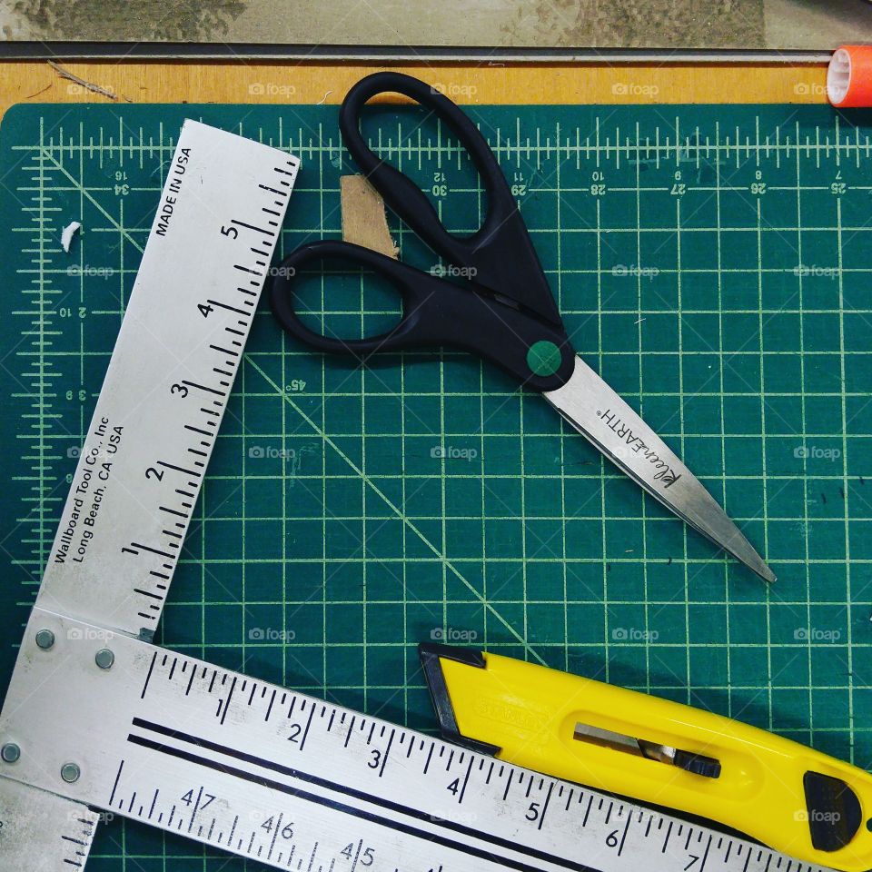 ruler & scissors
