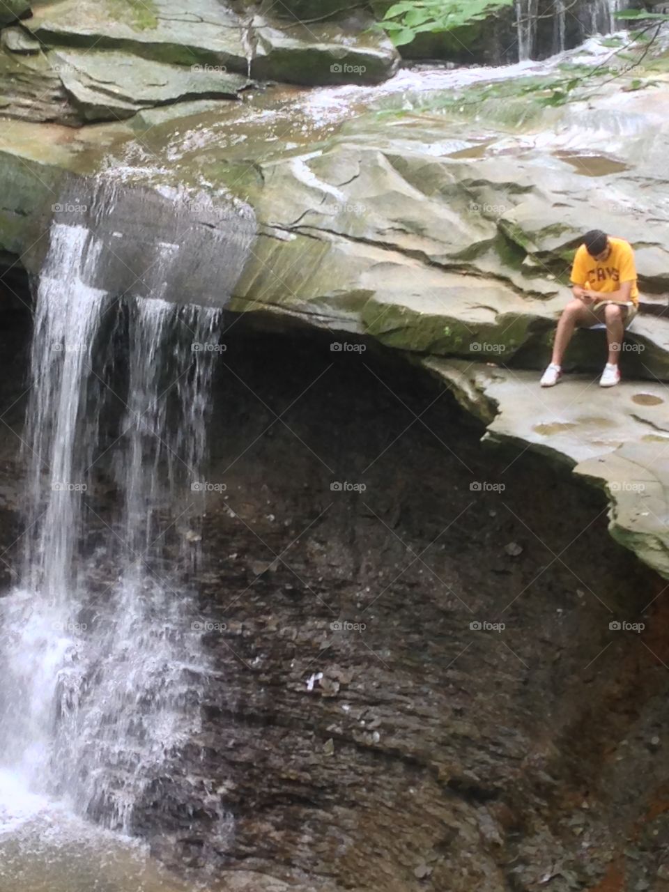 Relaxing waterfall