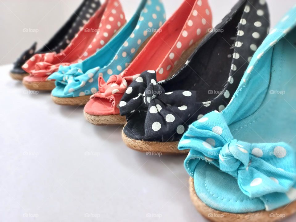 polka dot women's shoes.