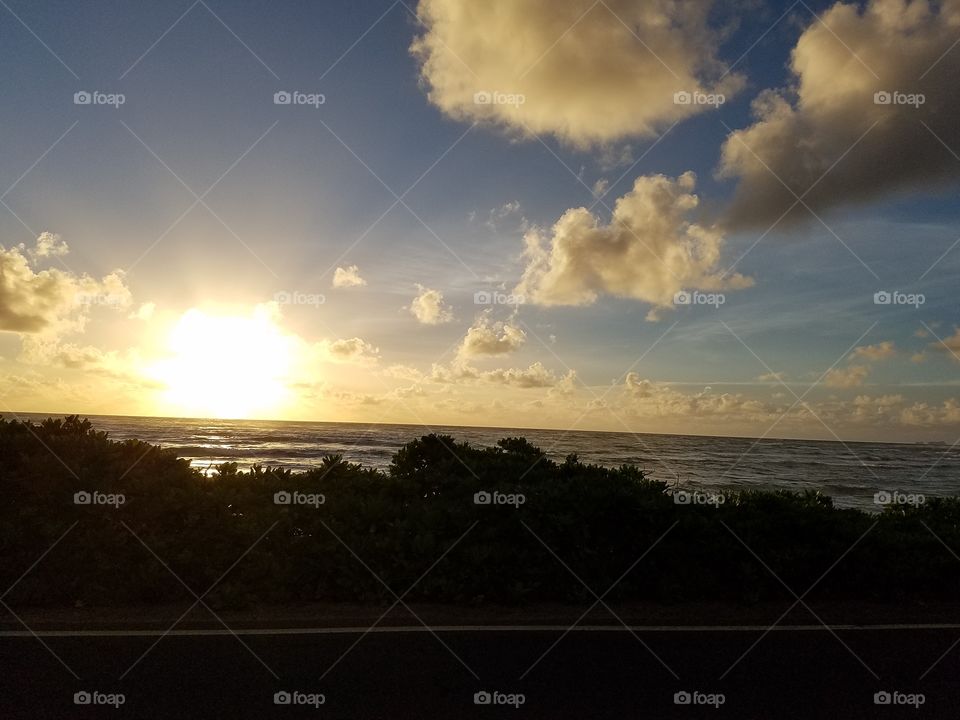 Sunrise  while on the road