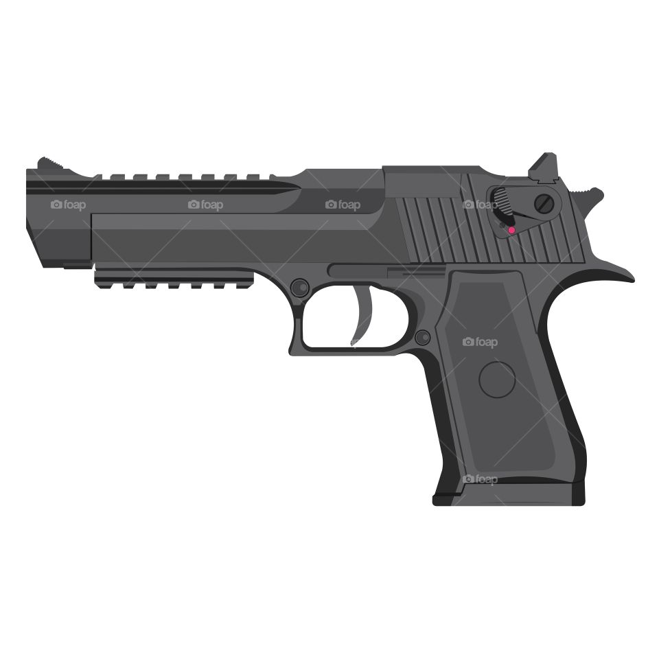 desert eagle gun illustration