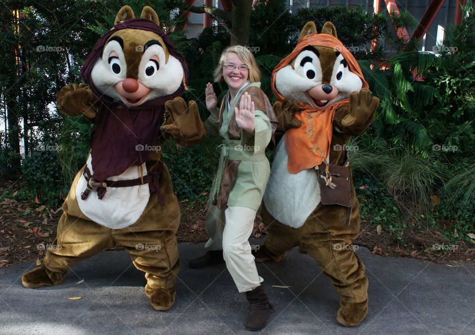 Chip and Dale as Ewoks