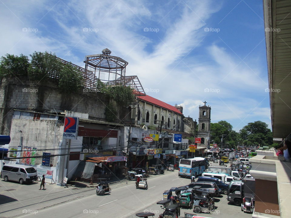 cloud art in town