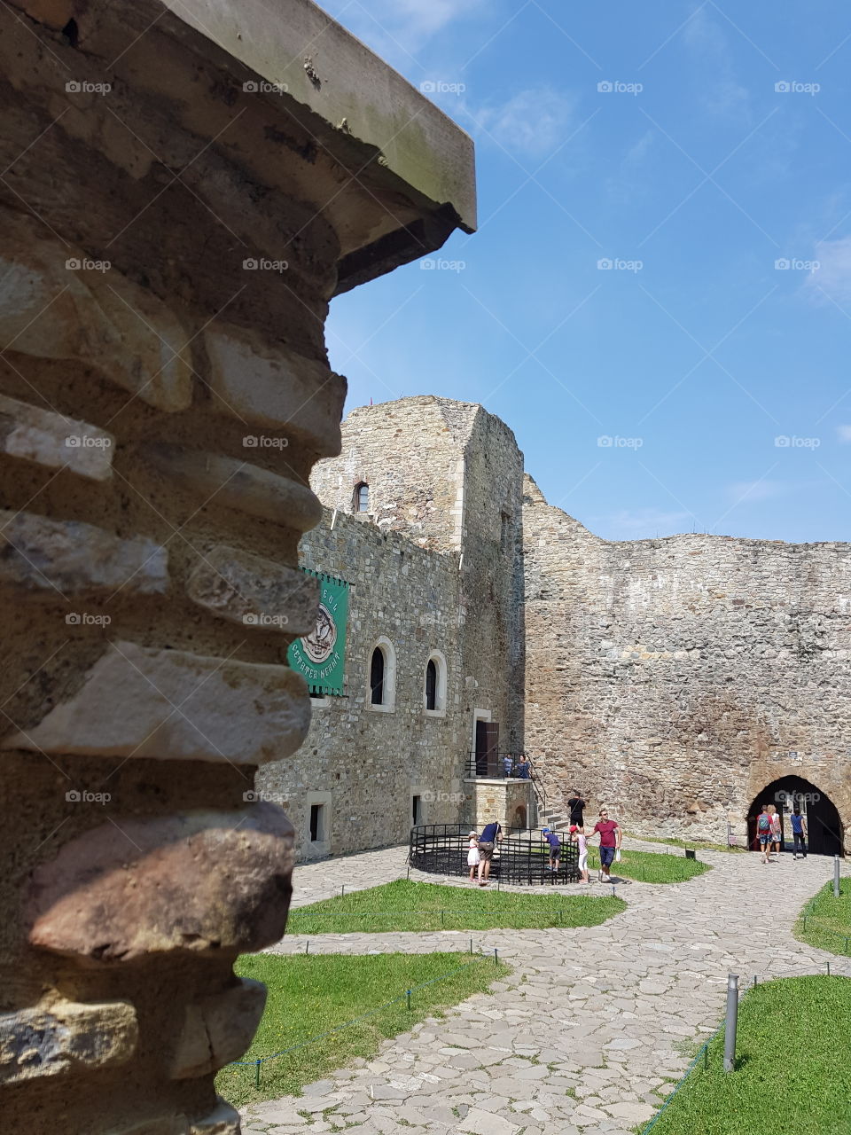 fortress interior - stone walls
