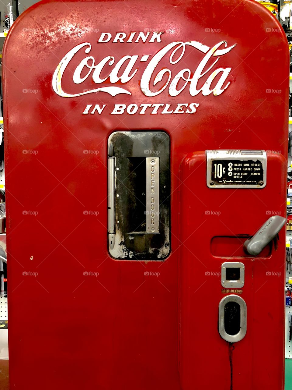 Very old coke bottle machine