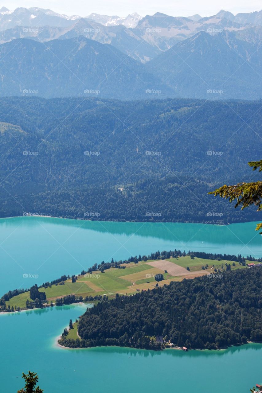 View of Walchensee lake