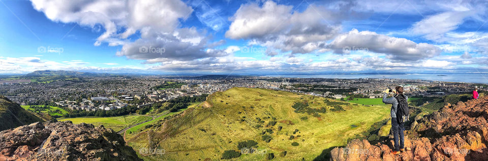 The top of Arthur’s Seat 