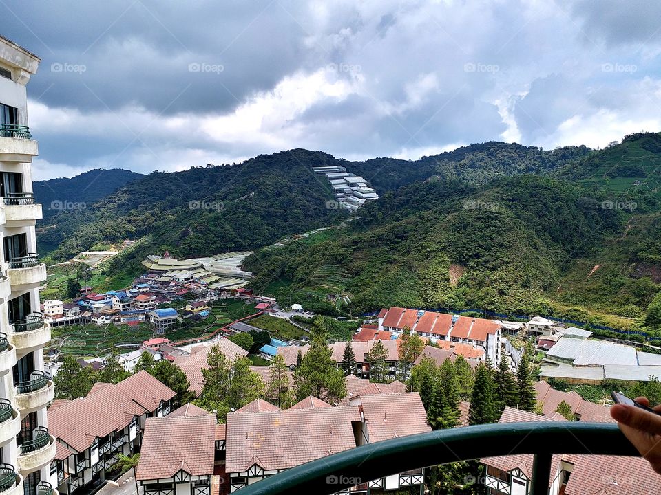 nice view from the balcony hotel.