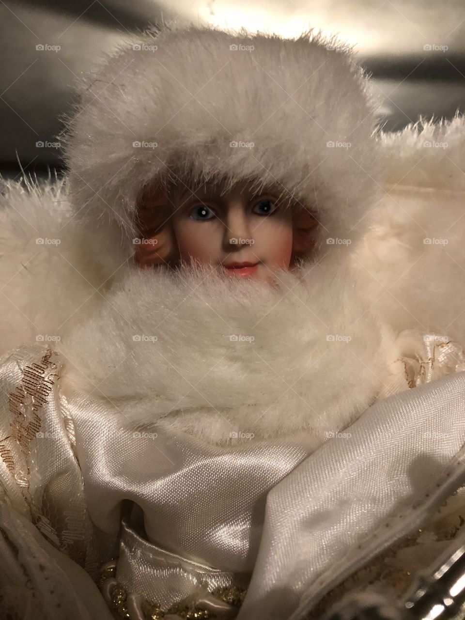 Closeup Christmas angel 