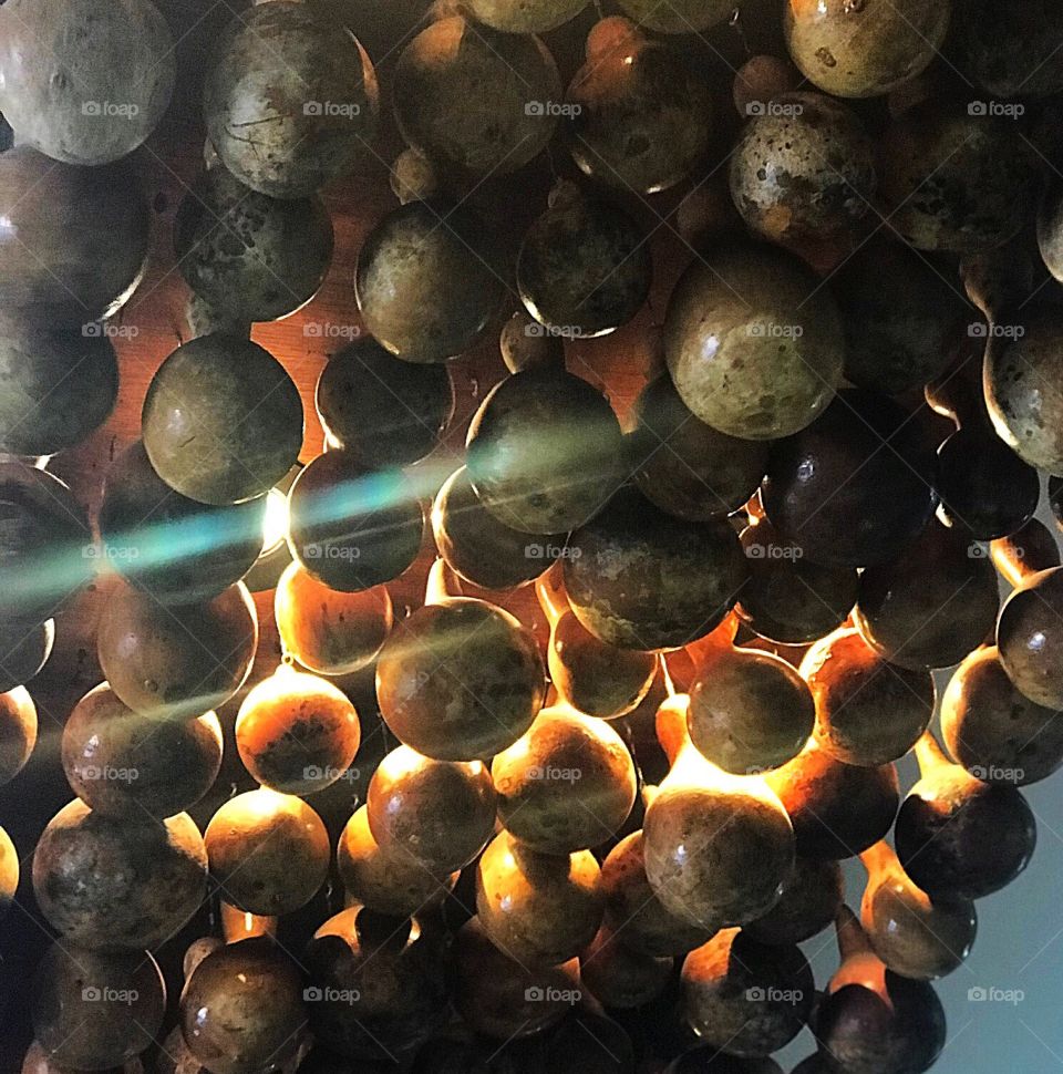 Light fixture of gourds