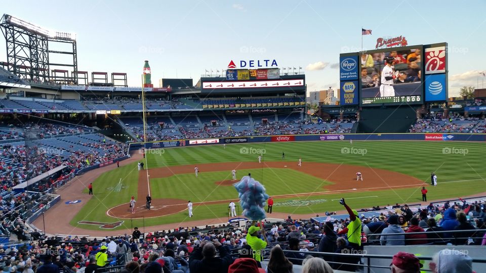 With 79 games remaining at the current stadium,  The Atlanta Braves take on the Cardinals.