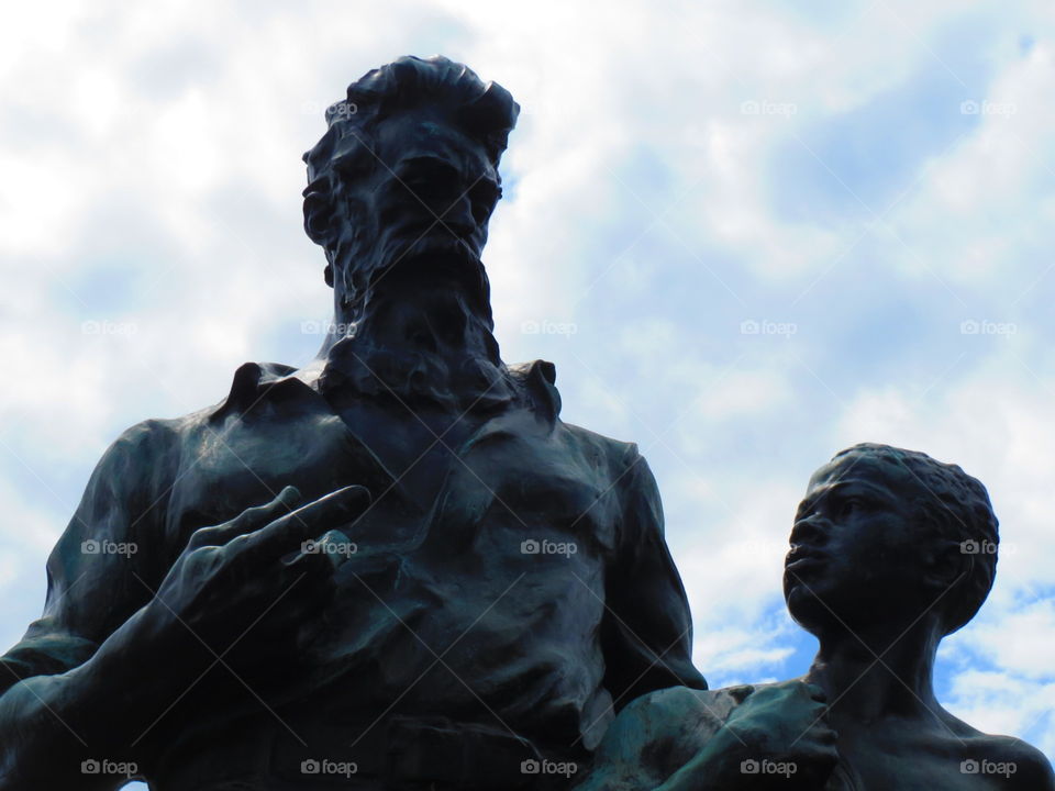 John Brown. John Brown and Slave Boy