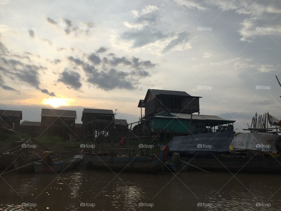 Cambodian Fishing Village