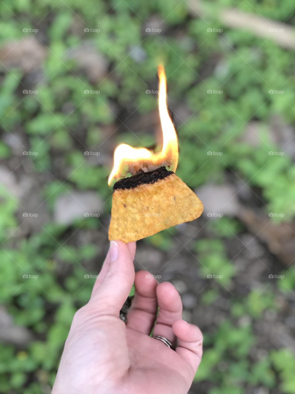Flaming chip 