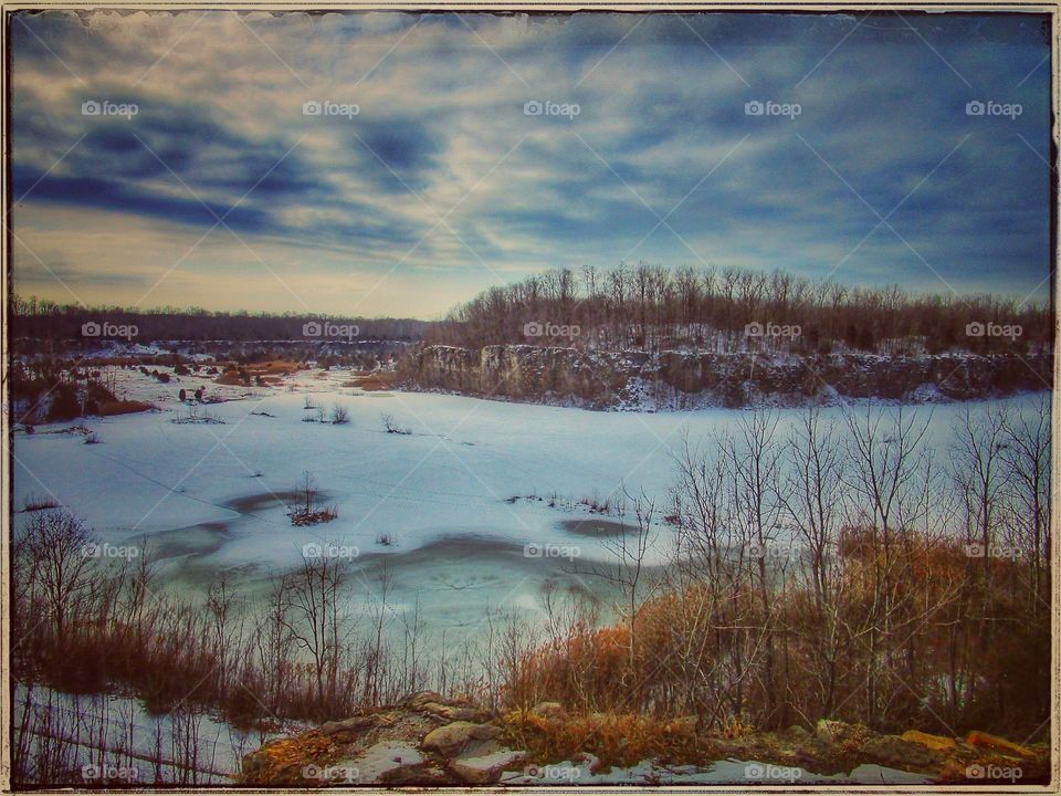 winter beautiful scene