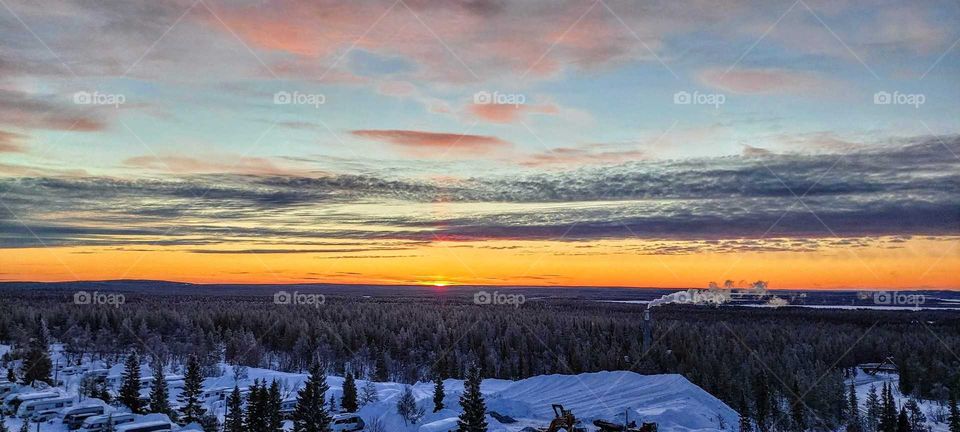 Sunrise in Lapland