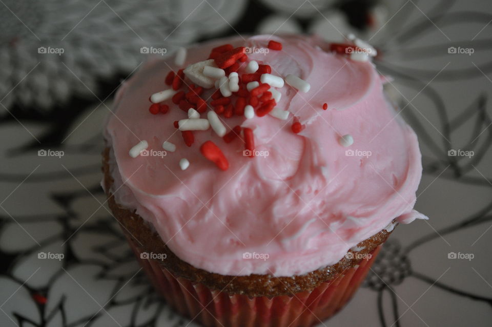 Pink cupcake