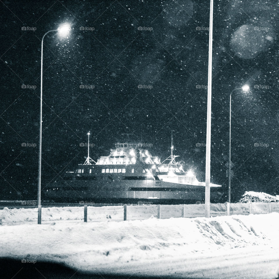 Snow, Winter, People, Vehicle, Street