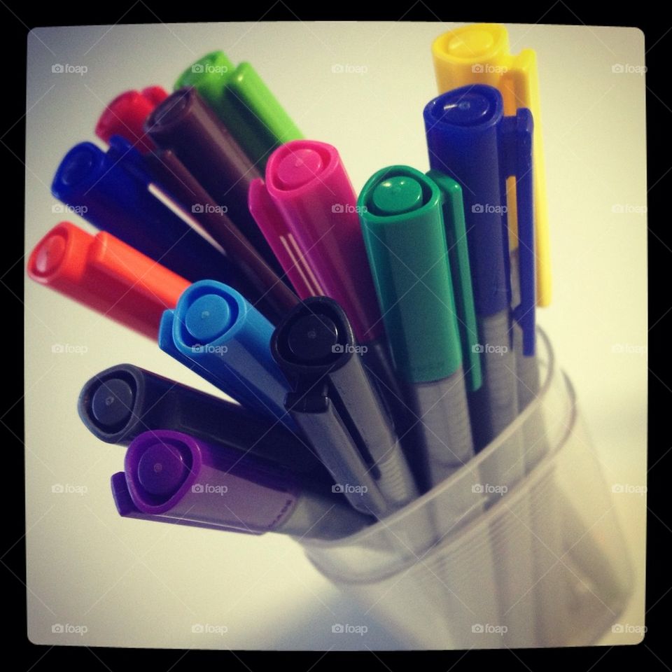 Colorful pens