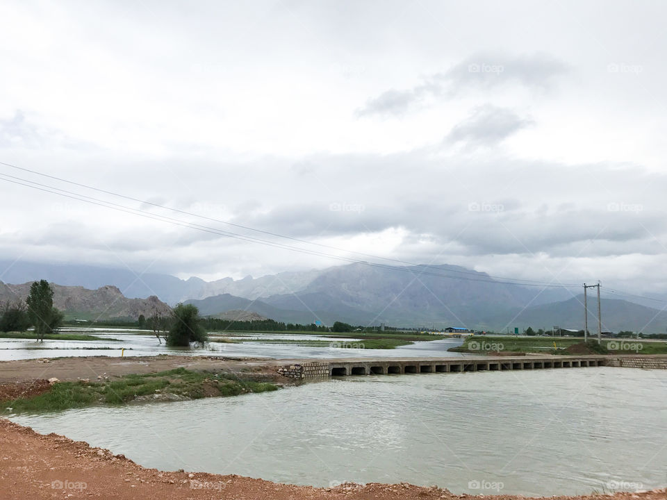 A cloudy day in spring