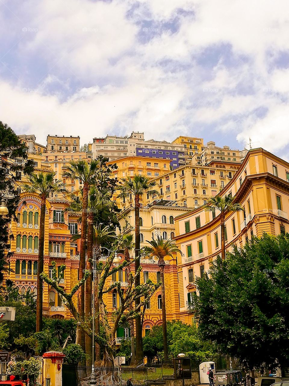Old architecture in Italian town 