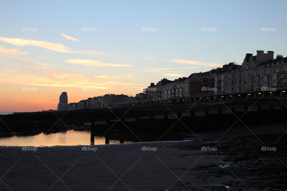 Water, No Person, Sunset, Architecture, Travel