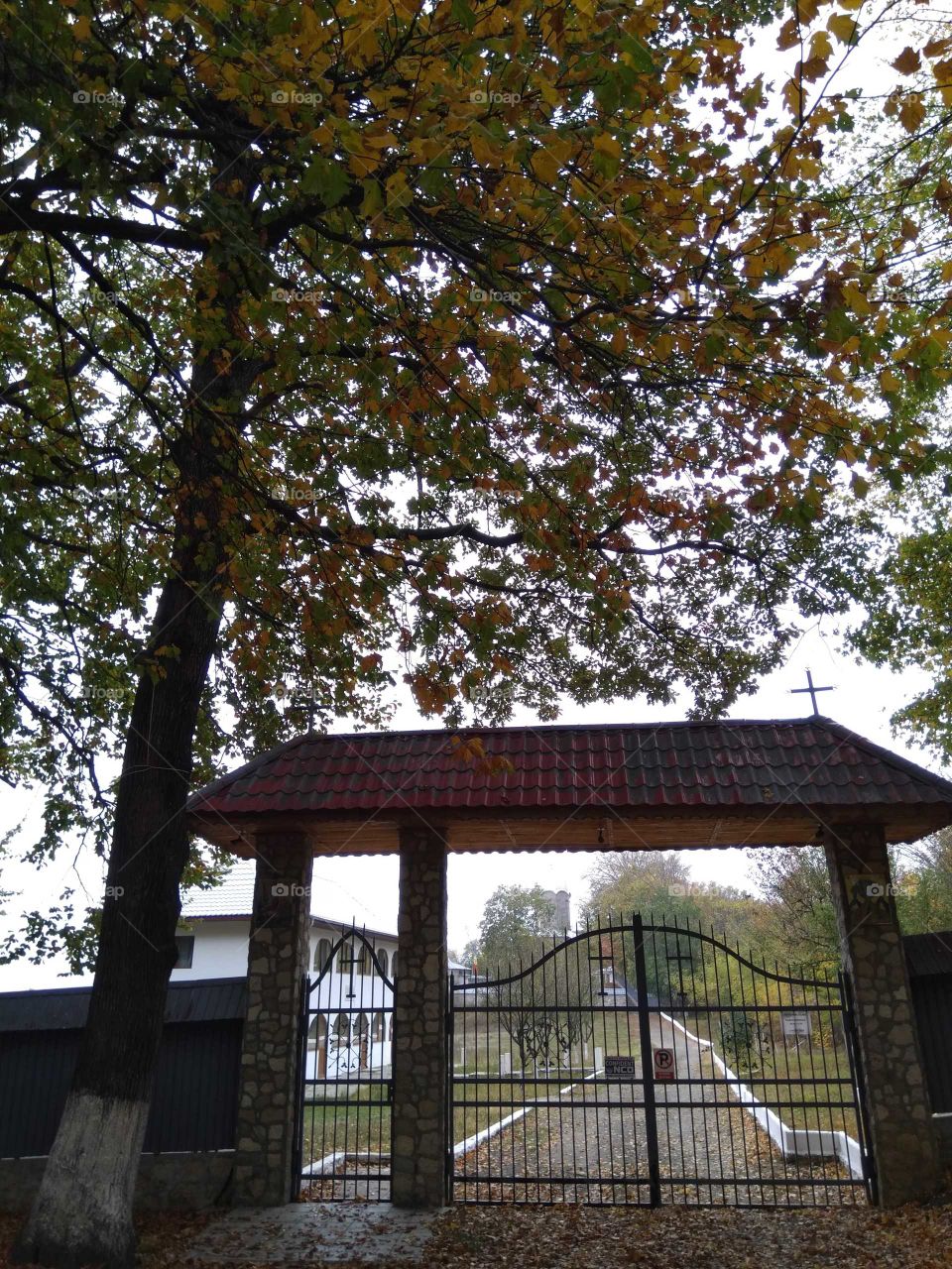 The gate of a monastery