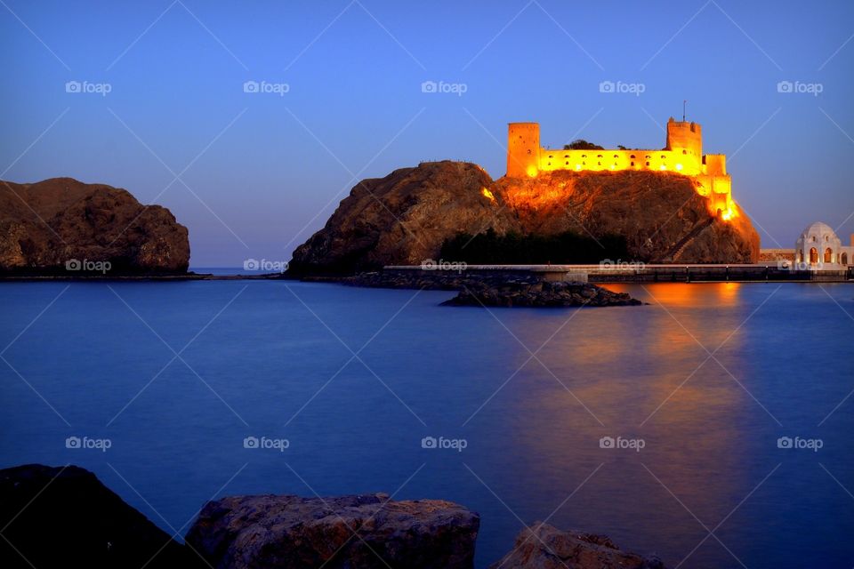 Fort Jalali at the Bluehour
Fort Jalali is located at Old Muscat along the seashore. Accessible only for special royal guests.