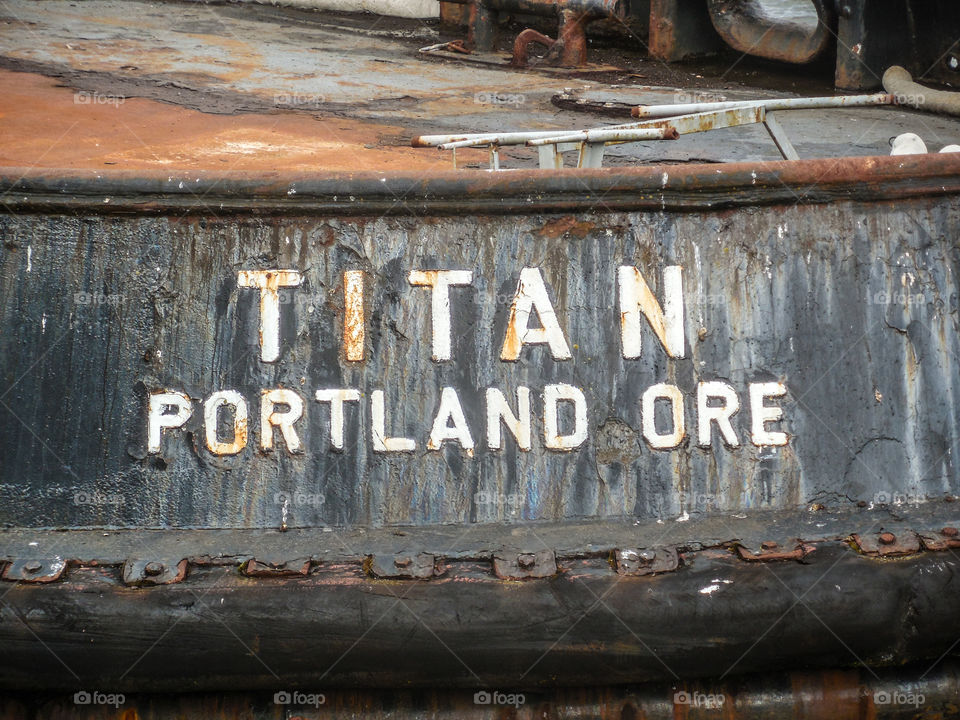 Titan Ship In Coos Bay Oregon