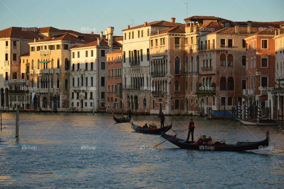 sunset in Venice