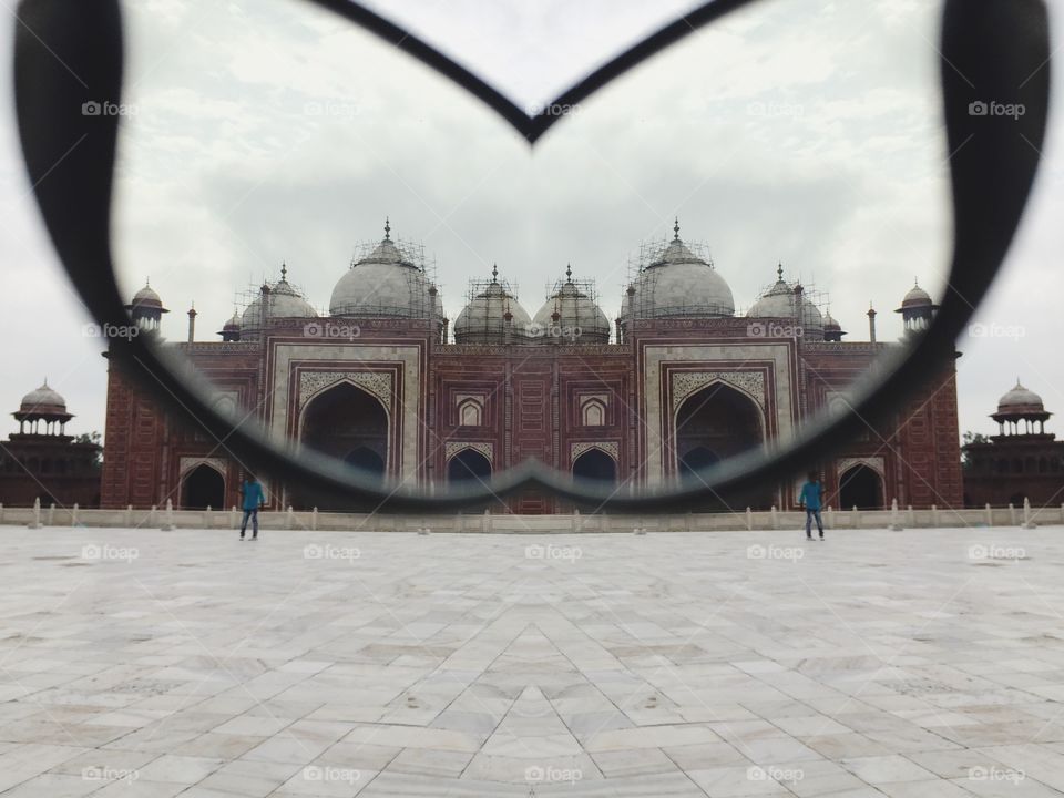 The Taj Mahal from an Eye Glass