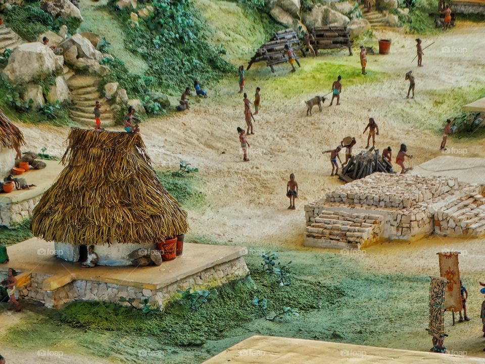 Diorama Of Chichen Itza
