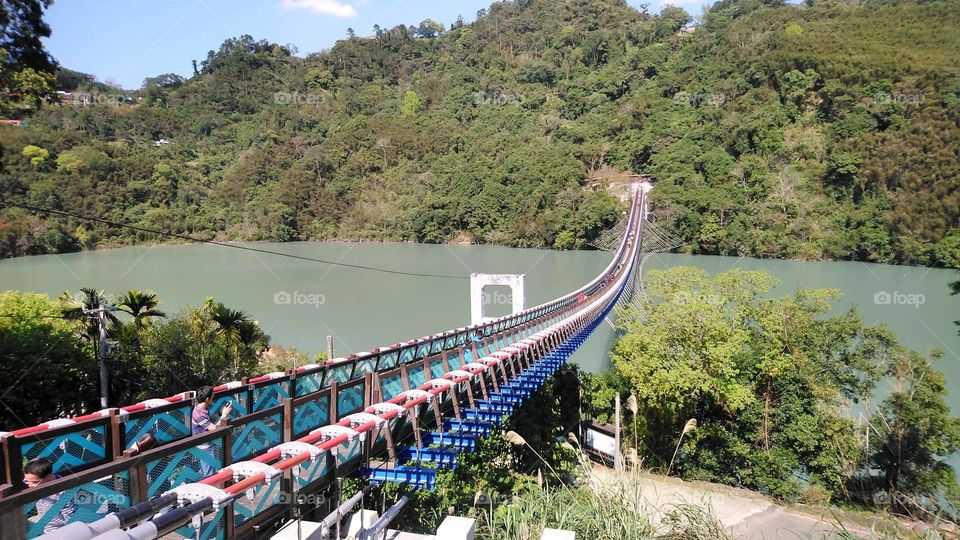 a beautiful and colourful bridge.