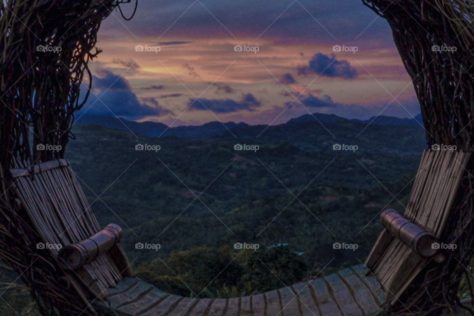 Sitting by the chill sunset view, you'll never ask for more. Ending your day like this would be very relaxing and comforting to the heart. π