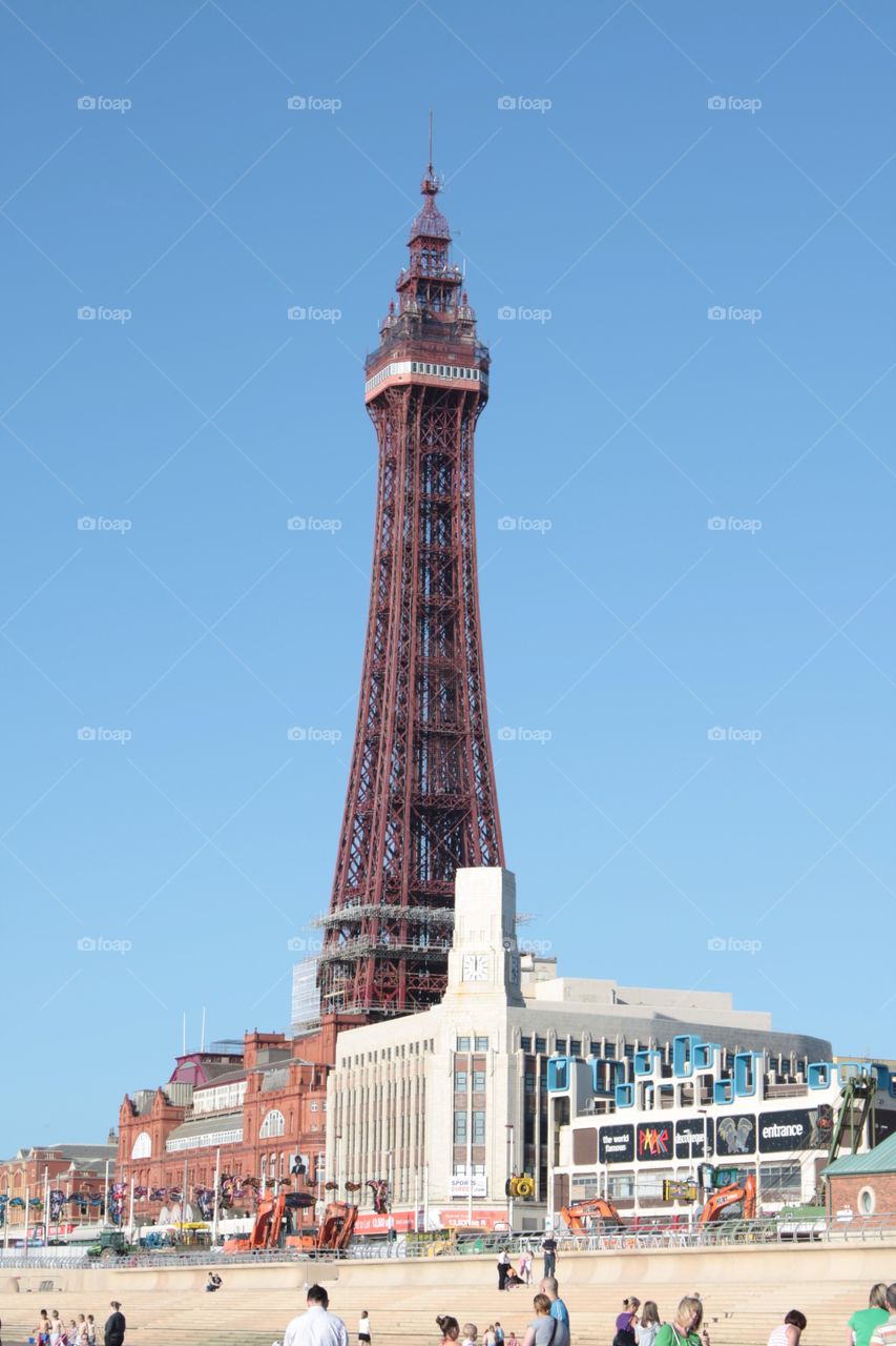 Seafront at Blackpool, England