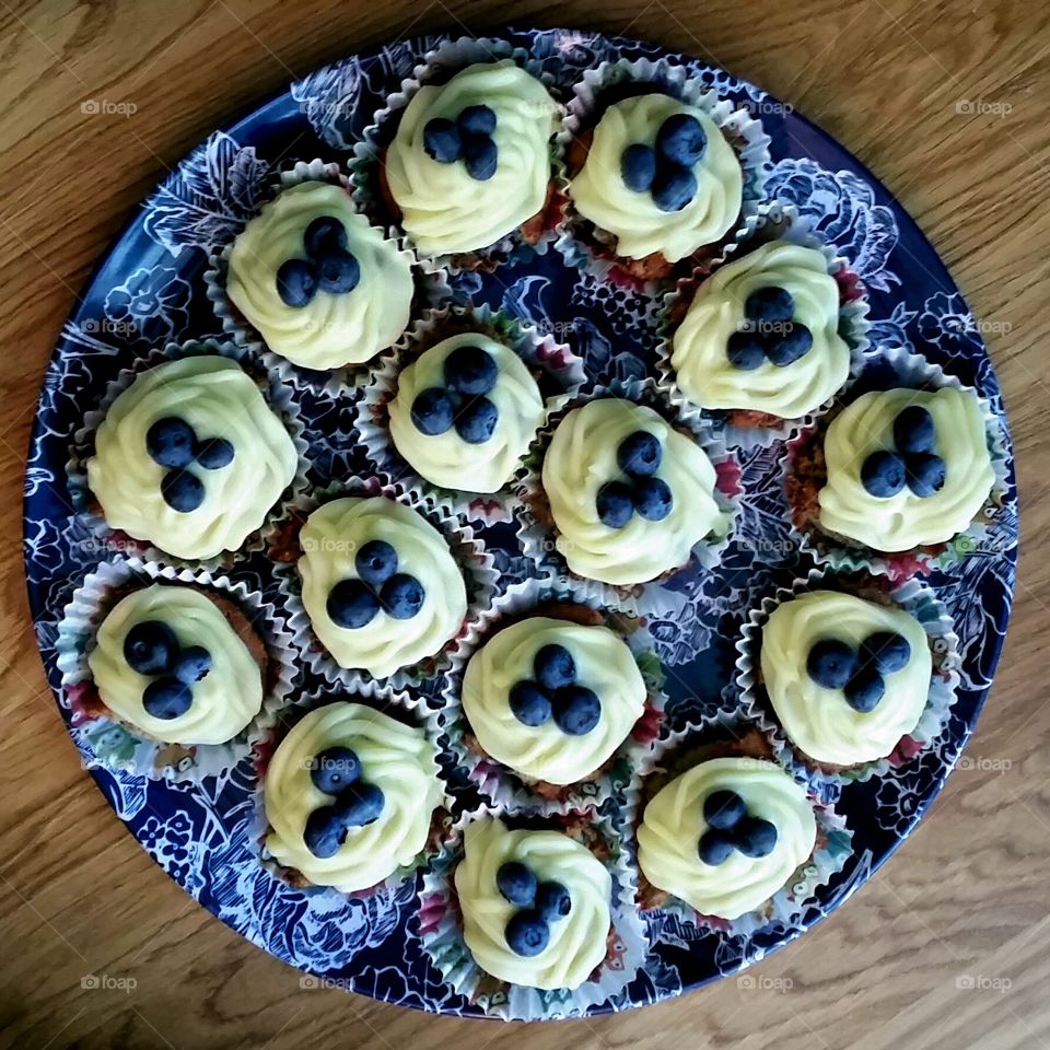 Blueberry cupcakes 