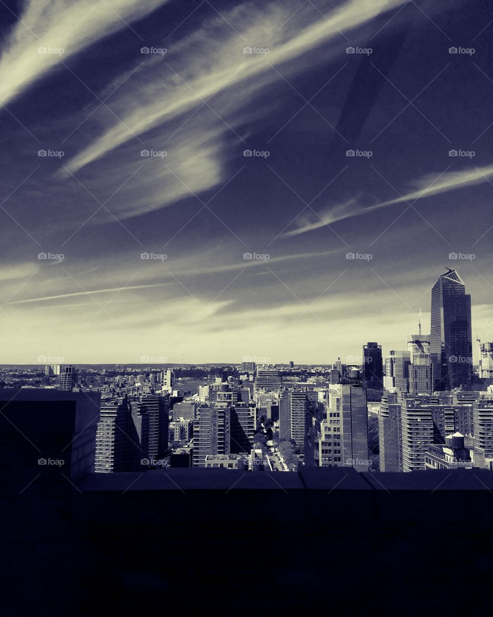 Amazing office views at 275 Broadway in Midtown Manhattan. September 2017.