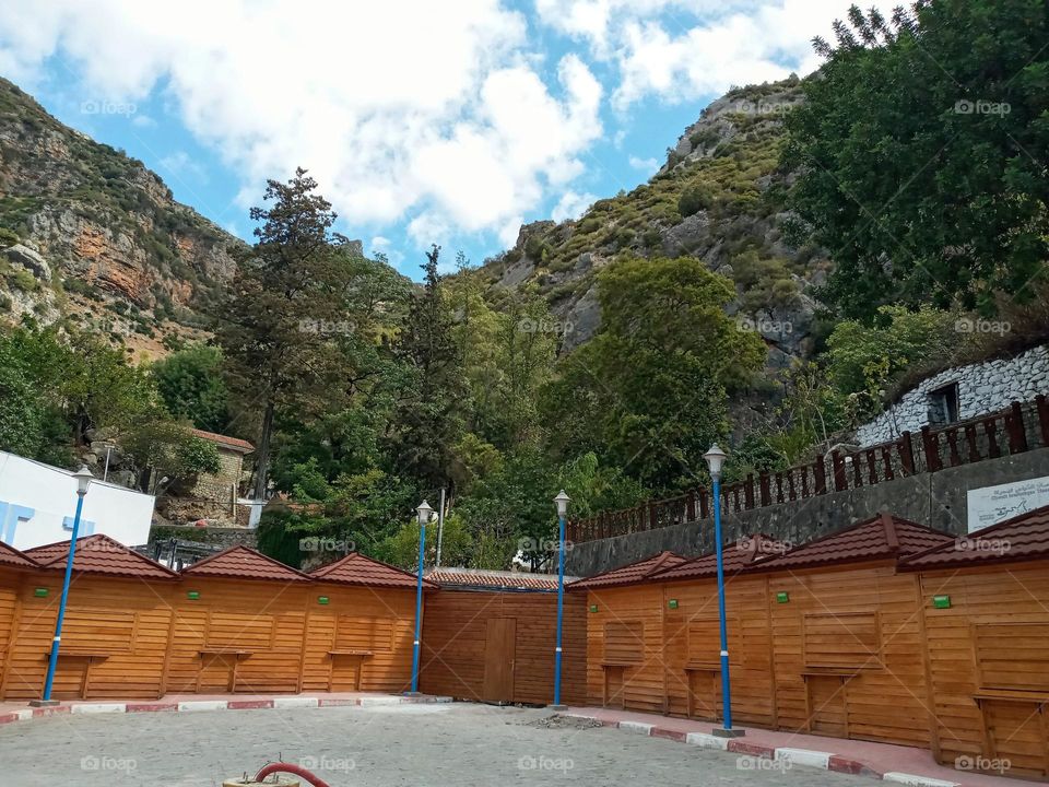 Portrait of chefchaouen city in morocco