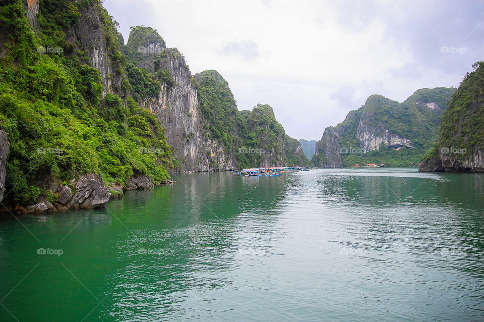 On a boat in Ha Long Bay