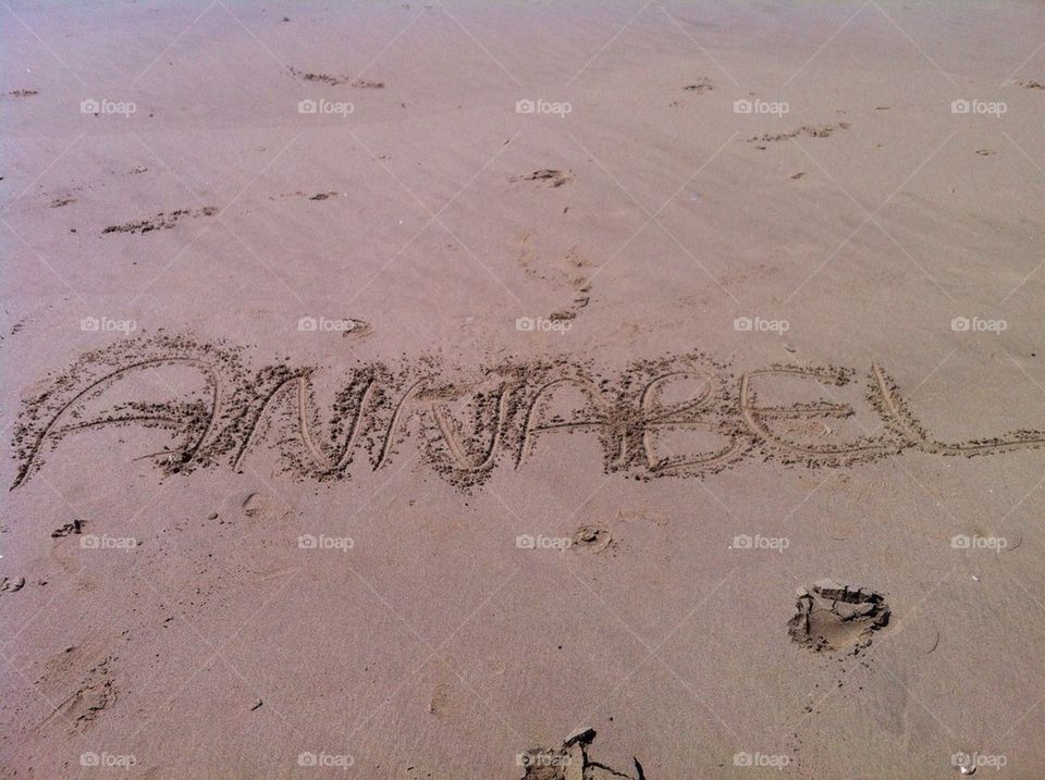 Name in sand