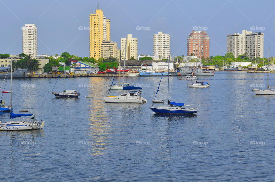 A landscape in Cartagena