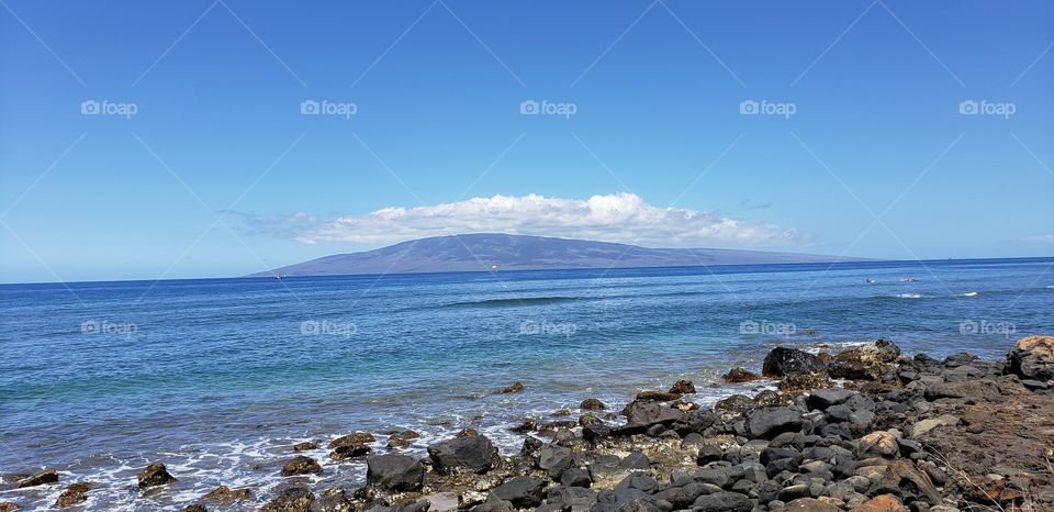 West Maui overlooking the Island Lanai
