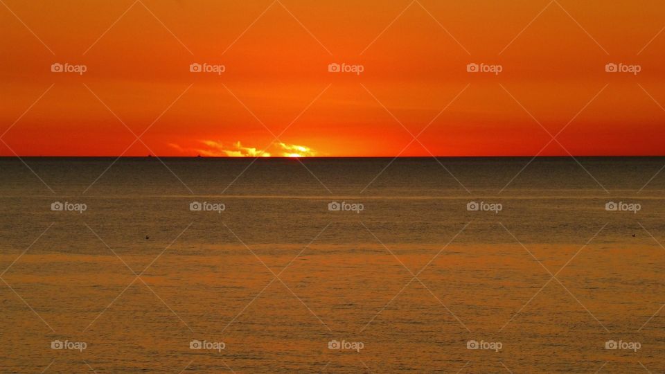 Amazing views polish sky and Baltic Sea