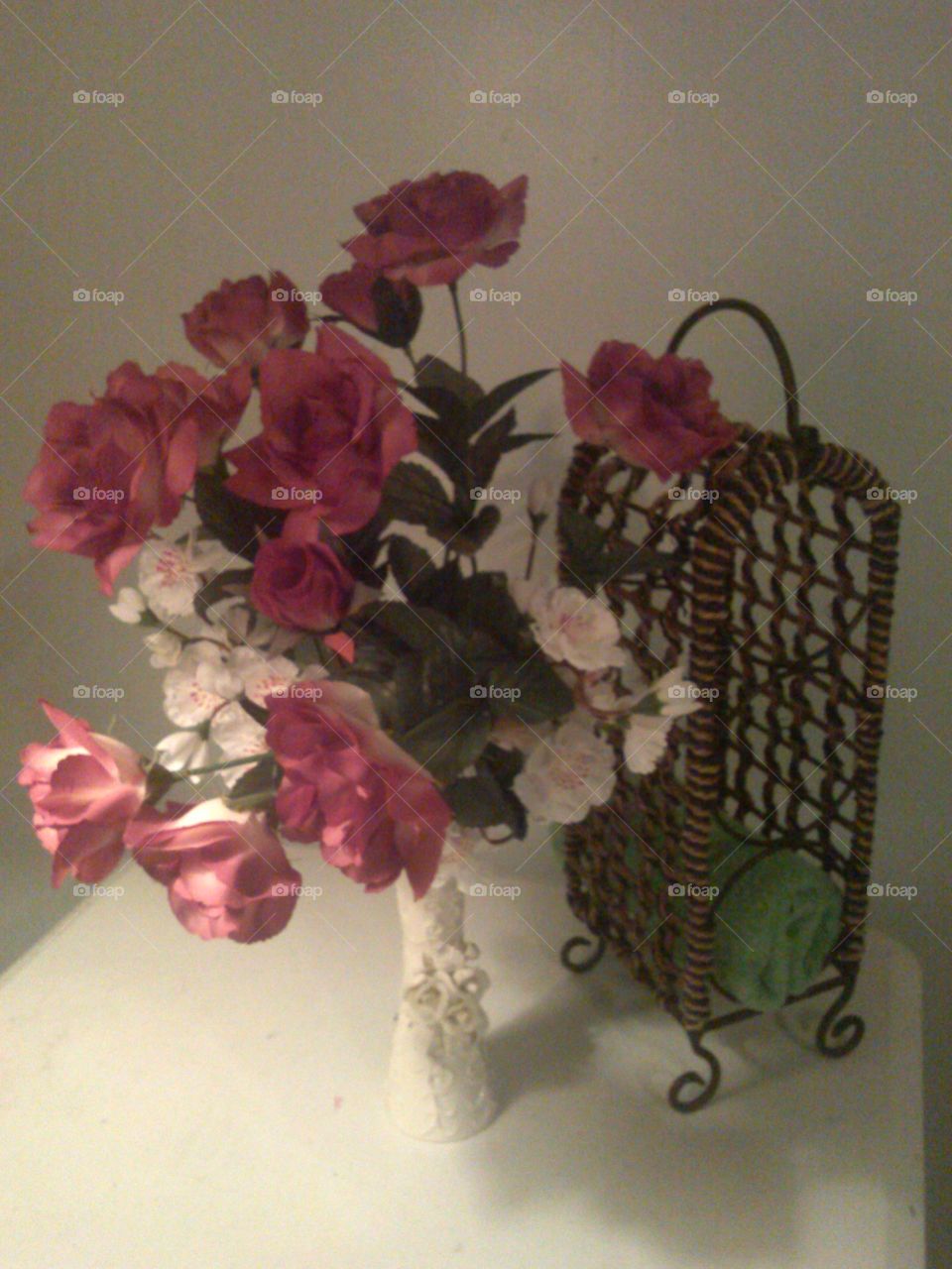 Flowers Towel Rack