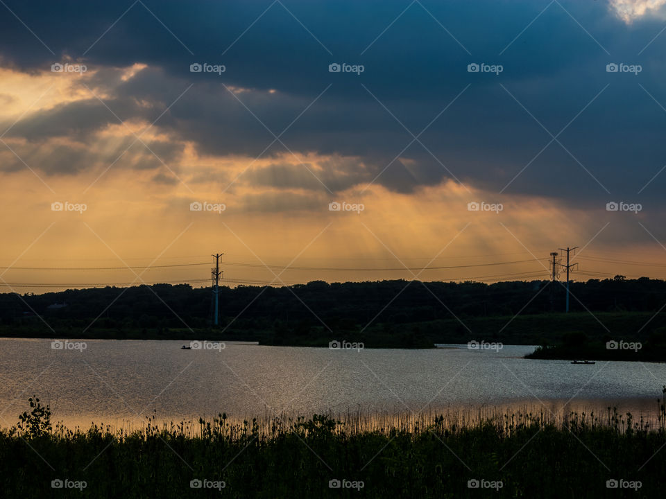 Water, No Person, Sunset, Dawn, Lake