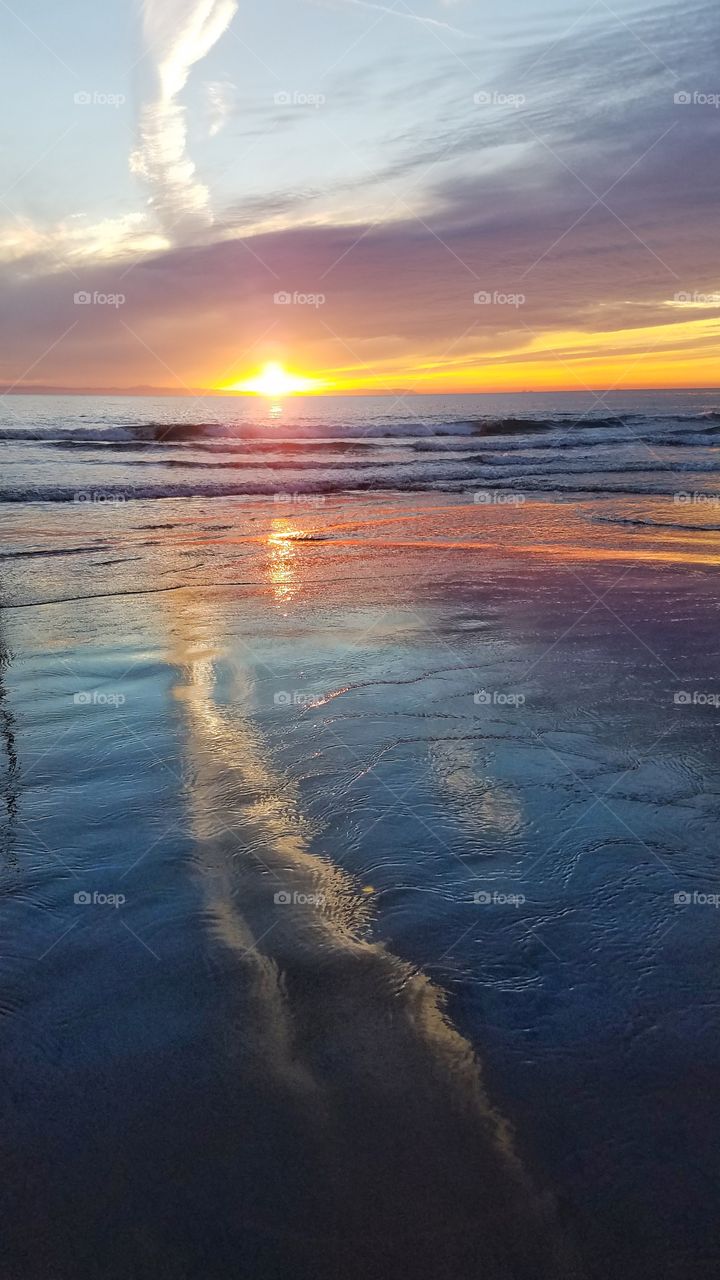 Sunset and Winter reflections