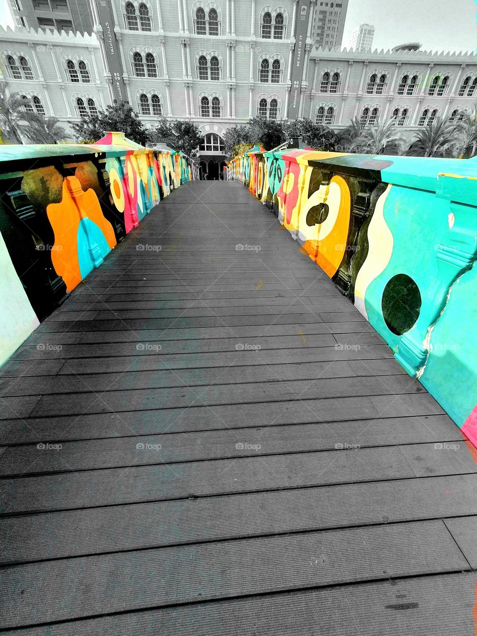 Colourful bridge